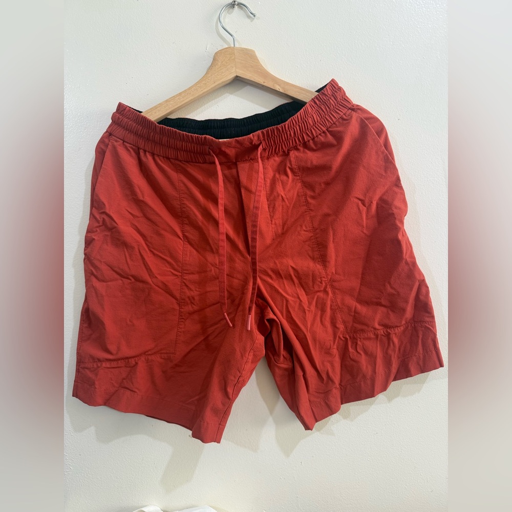 lululemon athletica Men's Red Athletic Drawstring Shorts